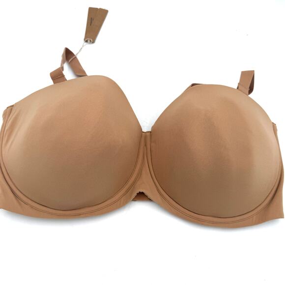 Skims Fits Everybody Strapless Bra Ochre New with tags Size 42DDD - Picture 1 of 4